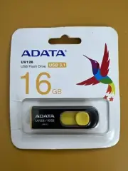 ADATA UV128 16GB USB 3.1 RETRACTABLE CAPLESS FLASH DRIVE YELLOW (AUV128-16G-RBY)