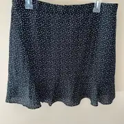 J Crew dainty black and white star pattern skirt NWT size 10