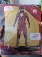DC The Flash Kids Light Up 4-Piece Costume Kids LARGE 12-14 NEW Super Hero