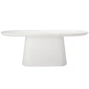 [James Lane] Odette White Concrete Dining Table