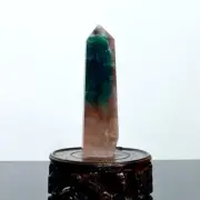 570g Natural Colorful Fluorite Crystal Obelisk Quartz Tower Healing Wand Point