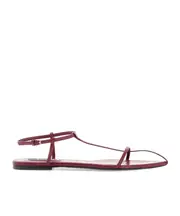 Jil Sander New Tripon Pointed Toe Sandals 35,37,40 cedar red