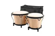 Bongo Kids Adults Hand Drum Set Leather Drumhead Tuneable Percussion Instruments