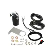 SAAS Oil Catch Tank Full Kit Black Can for Toyota Landcruiser 80 Series 1HD