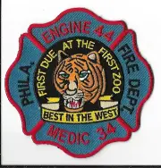 Philadelphia Fire Department, Pennsylvania Engine 44/Medic 34 Patch