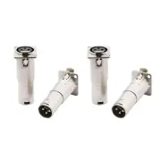 Max. 14 AWG Front & Rear XLR female to XLR male Audio Connector Adapter Plug
