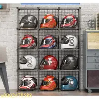 在飛比找蝦皮購物優惠-家用展示架頭盔架子 放置架收納櫃 摩托車電動車安全帽架置物架