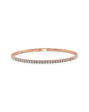 Sabrina Designs 14K Rose Gold 2.57 ct. tw. Diamond Flexible Bangle Bracelet