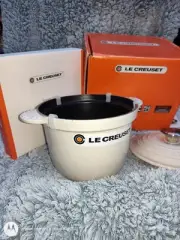 Le Creuset Enameled Cast Iron Rice Pot with SS Knob & Stoneware Insert, 2.25...