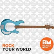 Sterling by Music Man StingRay RAY34 Bass Guitar Blue Sparkle - Brand New