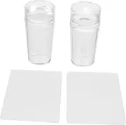 BIUDECO Nail Art Plate Set 4pcs Nail Stamping Templates Nail Stamper Kit Nail Art Stencils for Women