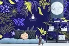 3D Watercolor Leaves Wallpaper Wall Mural Removable Self-adhesive 96