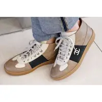 在飛比找蝦皮購物優惠-法國 Chanel CC Ankle Sneakers CC