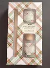 Diffuser/ Candle"Vintage Plaid" Home Fragrance Set Frosted Holly Scent New