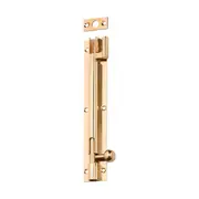 1346 Barrel Bolt Offset Polished Brass L150xW25mm