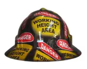 Cool Hard Hats Unisex WORKING AT HEIGHTS Pro Choice Wide Brim Safety Hard Hat