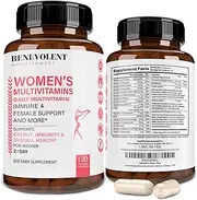 Multivitamin for Women - Supplement for Energy, Immunity, & Female Support - Daily Vitamins for Women w/Antioxidants, Biotin, Calcium, Magnesium - Non-GMO, Vegetarian Women’s Multivitamin - 120 Caps