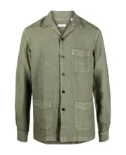 plain linen shirt XL Green