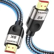 Southlight HDMI 2.1 Cable 3M,8K@60Hz 4K@120Hz Ultra HD Cable High-Speed Lead 48Gbps,7680x4320,Supports eARC HDR10 HDCP 2.2 & 2.3 DTS: X 3D CEC Compatible with All HDMI Devices PC/TV/HDTV/Blu-ray