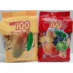 馬來西亞COCOALAND LOT 100系列 一百份水果QQ軟糖(芒果、綜合水果）1KG 果汁軟糖