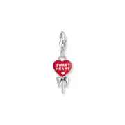 THOMAS SABO Charm Pendant Red Lollipop-Heart Silver