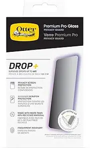 OtterBox Premium Pro Privacy Guard Glass Screen Protector for iPhone 16 Pro, Tempered Glass, superior Scratch Protection, Survives Drops up to 6ft
