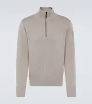 [Canada Goose] Canada Goose Rosseau wool half-zip sweater AU 87 grey