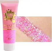 iiniim 30ML Glitter Gel Liquid Eyeshadow Long Lasting Shimmery Makeup Waterproof Smudge Proof for Women Girls Lip Nail Body Gloss Party Festival Cosmetics Type 4 One Size