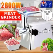 2800W Electric Meat Grinder Mincer Sausage Filler w/ Blades Mincer Maker Kitchen