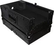 ProX Flight Case for Medium Format CD-Media Player - High-Density Foam for Interior Support - Protective Laminated 3/8" Plywood | Black on Black - XS-CDIBL