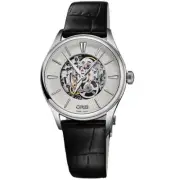 Oris Women's Watch Artelier Automatic Black Leather Strap 01 560 7724 4051LS