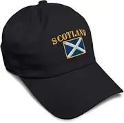 [Speedy Pros] Soft Baseball Cap Scotland Flag Flags World Cup Soccer Cotton Embroidered Dad Hats for Men & Women