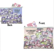 Sanrio x Daiso Kuromi My Melody Comics Manga Flat Pouch Case Dual Sided