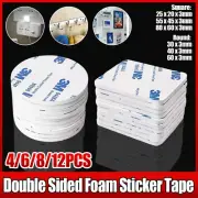 3M Double Sided Foam Sticker Tape Side Wall Car Self Adhesive Pads Round Square