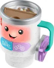 Fisher-Price Baby & Toddler Toy Laugh & Learn Wake up & Learn Coffee Mug with...