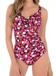 MIRACLESUIT $170 SANIBEL BLOOMER MIRACLE SWIM SUIT U/W BATHING SWIMMING COSTUME
