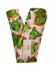 LuLaRoe Disney Kermit The Frog L/XL KIDS Leggings Muppets RARE NWT!