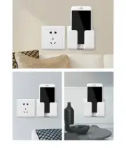 Wall Mounted Organizer Storage Box Remote Control Mounted Mobile Phone Plug Wall