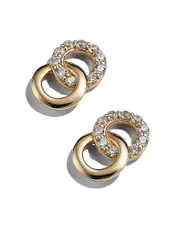 Bloomingdale's Fine Collection Diamond Double O Stud Earrings in 14K Yellow Gold, 0.17 ct. t. w. - 150th Anniversary Exclusive