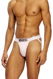 [Diesel] Diesel - Three-pack jockstraps with front logo - Jockstraps - Man - Multicolor S Multicolor