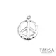 【TiMISA 純鈦飾品】和平風尚-原色(大) 純鈦墜飾