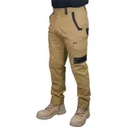 Decoy Canvas Modern Fit Stretch Khaki Cargo Pants - 77R
