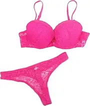 [COLLBATH] Stylish Lace Lingerie Bra Set Push up Strappy Bras Comfortable Material 80b