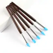 5Pcs Silicone Clay Sculpting Tools Set, Polymer Clay Tools Set, Silicone Brushes