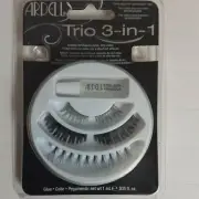 Ardell Lashes Lash Trios 3 in 1 w/ glue, Brand New and sealed