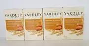 4 Yardley of London Moisturizing Bath Bar Soap Oatmeal & Almond 4.25 oz Each New
