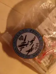 1986Airshow Lapel Pin - GATHERING OF THE WARBIRDS, FRESNO & MADERA - California