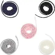 5Pcs Hair Band DIY Headdress Lace Elastic Cloth Supplies for Creative Projects Comfortable Grey for Accessories
