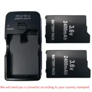 2x Battery &Charger for Sony PSP-2000 PSP-2001 Slim PSP-3000 Slim Lite PSP-S110