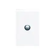 Clipsal Saturn Series Single Grid Plate And Cover Pure White 4061Vh - 4061VH-PW